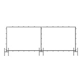 Suporte Banner Painel Backdrop 4m X 4m Base Fechada