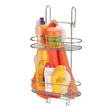 Suporte Box Duplo Cromado Porta Sabonete Shampoo Toalheiro