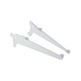 Suporte C/ Aba Com Ventosa 25cm P/ Prateleira Vidro 30 Pares