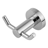 Suporte Cabide Porta Toalha Gancho Duplo P/ Banheiro Inox