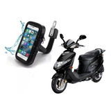 Suporte Celular C/ Bolsa À Prova D'água Moto Retrovisor 6,5 