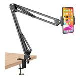 Suporte Celular Cama Mesa Braço Articulado iPad Tablet + Nfe