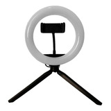 Suporte Celular De Mesa Luminária Ring Light Led Selfie.