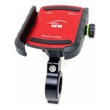 Suporte Celular Para Guidão E Retrovisor Moto Scooter Nmax Cor Vermelho