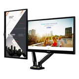Suporte Com Pistão De Mesa Duplo Para 2 Monitor De 17 Até 30