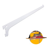 Suporte Cremalheira Branco Prateleiras 25 Cm 2 Unidades