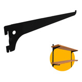 Suporte Cremalheira Preto Prateleiras De 25 Cm 2 Unidades