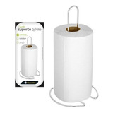 Suporte Cromado De Rolo Papel Toalha Móvel P/ Bancada Mesa
