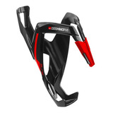 Suporte De Ânfora Para Garrafas De Ciclismo Elite Custom Race Plus, Cor Preto/vermelho Brilhante