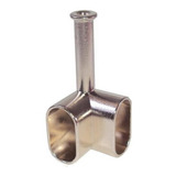 Suporte De Canto 90° Tubo Oval Cabideiro Oblongo Cachimbo