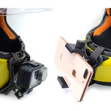 Suporte De Capacete Queixo Moto Samsung Ios Xiaomi Gopro LG