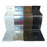 Suporte De Corrimão Para Barra Aluminio Madeira - Kit 8 Und