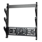 Suporte De Espada Samurai Montado Na Parede, Rack 3 Níveis