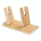 Suporte De Exibição De Ventilador De Bambu Com 6 X 5-6 Unida