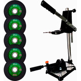 Suporte De Furadeira Com Morsa 1/2 E 3/8 + Discos Corte