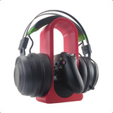 Suporte De Mesa Para Fone Headfone Controle Gamer Cor Preto
