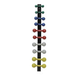 Suporte De Parede Halteres 5 Pares Halter De 1 A 5 Kg