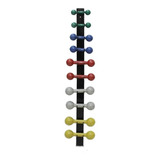 Suporte De Parede P/ Halteres + 5 Pares Halter De 1 A 5 Kg