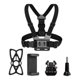 Suporte De Peito Para Celular E Cameras De Açao Gopro Sjcam 