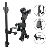 Suporte De Tablet / Celular Para Pedestal Estante De Bateria