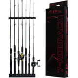 Suporte De Varas De Parede Ep Fishing 7 Rod Rack (p/7 Varas)