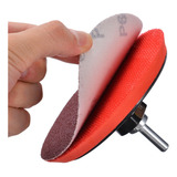 Suporte Disco De Lixa Velcro Pluma 125mm Adaptador Furadeira