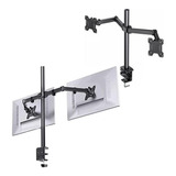 Suporte Duplo Articulado Monitores Mesa Ajustável 13 A 32