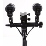 Suporte Duplo P/ Lâmpadas E27 Sapata Flash Speedlite Yl104