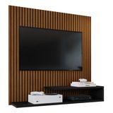 Suporte Fixo Estante Painel Tv 29 32 Pol Sala Quarto Simples Cor Ripado/preto