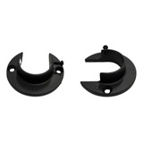 Suporte Flange 19mm P/ Varão De Cortina Branco Aluminio(par)