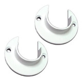 Suporte Flange Alumínio Para Cortina 28mm (par) | Cromado
