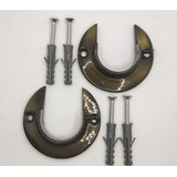 Suporte Flange Cores Para Varão 19 Mm ( Par ) Alumínio