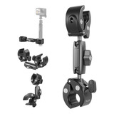 Suporte Garra Dupla Para Gopro E Insta360 Telesin Cor Preto