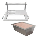 Suporte Grill Flutuante Inox 2 Grelhas