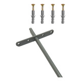 Suporte Invisivel De Embutir Prateleira De Madeira 25cm 10un