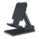 Suporte Metal De Mesa P/ iPad iPhone Celular Ajustável Preto
