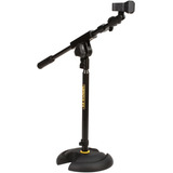Suporte Microfone Mini Ms120b Hercules Base Redonda Cachimbo