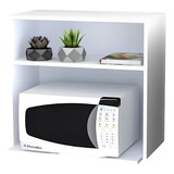 Suporte Microondas Nicho Forno Elétrico Branco 2 Prateleiras