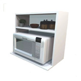 Suporte Microondas/forno Com Nicho Cor Branco Base 45cm
