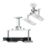 Suporte Mini Data Show Teto Ajustes Universal Giro Tubo 12cm