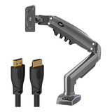 Suporte Monitor Articulado Pistão F98hdmi ELG + Cabo Hdmi