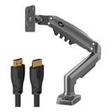 Suporte Monitor Articulado Pistão F98hdmi ELG + Cabo Hdmi