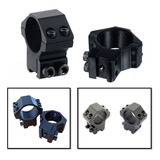 Suporte Mount Fixação Luneta Perfil Baixo Tubo 25mm 11mm 2pç