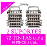 Suporte Organizador P/ Tinta De Tecido Cor Branco 2