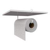 Suporte Organizar Para Armário Porta Rolo Papel Toalha