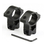 Suporte P/ Luneta Mount Duplo Par Trilho 11 Mm X 25 Mm Tubo 