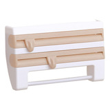Suporte Papel Toalha Dispenser Cozinha Triple Paper 4 Em 1