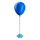 Suporte Para Balão Bexiga - Centro De Mesa 10 Un - Cor Azul