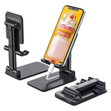Suporte Para Celular E Tablet Dobrável Ajustável Apoio Mesa