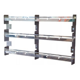 Suporte Para Churrasqueira, Espeto Suspenso 70cm Inox Polido